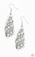 Load image into Gallery viewer, Paparazzi 💜 &quot;Ballroom Waltz&quot; -- White Earrings
