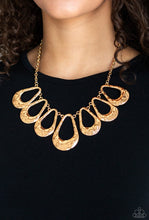 Load image into Gallery viewer, Paparazzi 💜 &quot;Teardrop Envy” -- Gold Necklace
