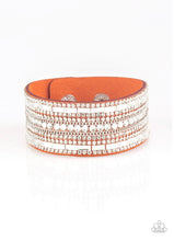 Cargar imagen en el visor de la galería, Paparazzi 💜 &quot;Rebel Radiance&quot; -- Orange Wrap Bracelet
