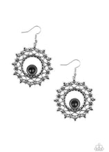 Charger l&#39;image dans la galerie, Paparazzi 💜 “Wreaths in Whimsicality&quot; -- Black Earrings
