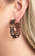 Load image into Gallery viewer, Paparazzi 💜 &quot;Laurel Wreaths&quot; -- Copper Hoop Earrings
