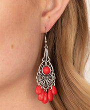 Load image into Gallery viewer, Paparazzi 💜 Fruity Tropics - Red  Earrings
