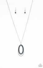 Charger l&#39;image dans la galerie, Paparazzi 💜 &quot;Money Mood&quot; -- Blue Rhinestone Necklace
