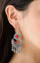 Load image into Gallery viewer, Paparazzi 💜 “Mantra to Mantra — Red Earrings
