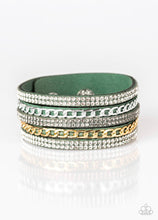 Cargar imagen en el visor de la galería, Paparazzi 💜 &quot;Fashion Fiend&quot; -- Green Wrap Bracelet
