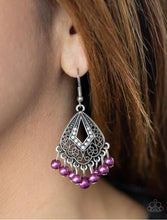 Load image into Gallery viewer, Paparazzi 💜 &quot;Gracefully Gatsby&quot; -- Purple Earrings
