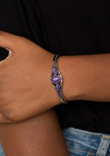 Charger l&#39;image dans la galerie, Paparazzi 💜 &quot;Dream Beam&quot; -- Purple/Silver Cuff Bracelet
