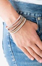 Lade das Bild in den Galerie-Viewer, Paparazzi 💜 “Fashion Fiend” -- Orange Urban Wrap Bracelet
