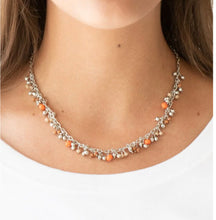 Load image into Gallery viewer, Paparazzi 💜 Sailing The Seven Seas - Orange  Necklace
