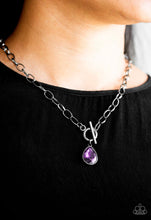 Cargar imagen en el visor de la galería, Paparazzi 💜 &quot;So Sorority&quot; -- Purple/Gunmetal Necklace
