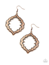 Cargar imagen en el visor de la galería, Paparazzi 💜 &quot;Taj Mahal Majesty&quot; -- Copper Earrings
