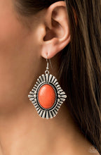 Load image into Gallery viewer, Paparazzi 💜 &quot;Easy as PIONEER&quot; -- Orange Earrings
