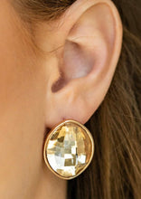 Load image into Gallery viewer, Paparazzi 💜 Movie Star Sparkle - Gold Post Earrings
