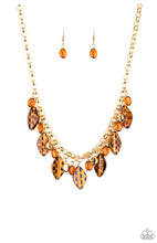 Load image into Gallery viewer, Paparazzi 💜 &quot;Hissy Fit&quot; -- Brown/Gold Necklace
