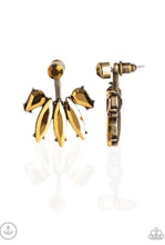 Load image into Gallery viewer, Paparazzi 💜 &quot;Stunningly Striking&quot; -- Yellow/Brass Earrings
