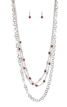 Load image into Gallery viewer, Paparazzi 💜 Metro Mixer - Red  Necklace
