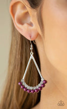 Load image into Gallery viewer, Paparazzi 💜 &quot;Top to Bottom&quot; -- Purple Earrings
