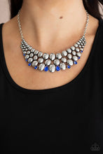 Cargar imagen en el visor de la galería, Paparazzi 💜 &quot;Powerhouse Party&quot; -- Silver/Blue Necklace
