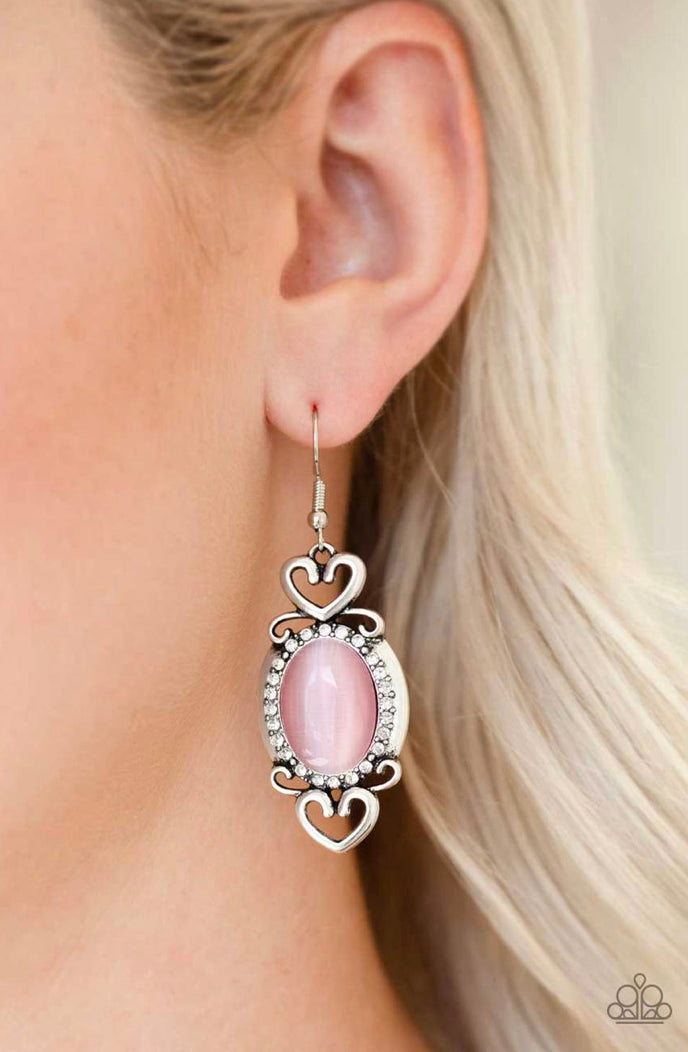 Bewitching Botany - Bright Pink Flower Earrings - Paparazzi Accessories –  Bejeweled Accessories By Kristie