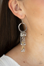 Lade das Bild in den Galerie-Viewer, Paparazzi 💜 &quot;Charm School&quot; -- Silver/Yellow Earrings
