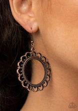 Load image into Gallery viewer, Paparazzi 💜 &quot;Sun Lounge&quot; -- Copper Earrings
