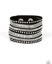 Load image into Gallery viewer, Paparazzi 💜 &quot;All Hustle and Hairspray&quot; -- Black Urban Wrap Bracelet
