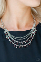 Load image into Gallery viewer, Paparazzi 💜 &quot;Financially Fabulous&quot; -- Red Necklace
