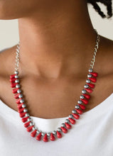 Load image into Gallery viewer, Paparazzi 💜 Extinct Species - Red Necklace
