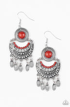 Load image into Gallery viewer, Paparazzi 💜 “Mantra to Mantra — Red Earrings
