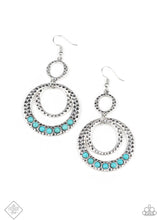 Charger l&#39;image dans la galerie, Paparazzi 💜 &quot;Dizzying Desert&quot; -- Blue Earrings
