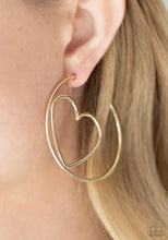 Cargar imagen en el visor de la galería, Paparazzi 💜 &quot;Love at First Bright&quot; -- Gold Hoop Earrings
