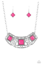 Cargar imagen en el visor de la galería, Paparazzi 💜 &quot;Feeling Inde-PENDANT&quot; -- Pink Necklace
