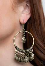 Load image into Gallery viewer, Paparazzi 💜 &quot;Metallic Harmony&quot; -- Brass Earrings
