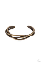 Charger l&#39;image dans la galerie, Paparazzi 💜 &quot;Plait Tectonics&quot; -- Brass Cuff Bracelet
