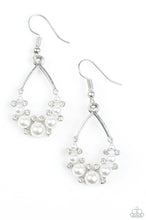 Load image into Gallery viewer, Paparazzi 💜 &quot;Fancy First&quot; -- White Earrings
