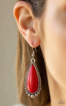 Load image into Gallery viewer, Paparazzi 💜 &quot;Desert Quench&quot; -- Red Earrings
