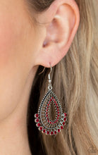 Load image into Gallery viewer, Paparazzi 💜 &quot;Castle Collection&quot; -- Red Earrings
