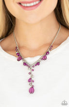 Load image into Gallery viewer, Paparazzi 💜 &quot;Crystal Couture&quot; -- Purple Necklace
