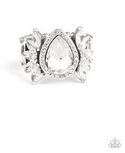 Load image into Gallery viewer, Paparazzi 💜 &quot;Regal Regalia&quot; -- White Rhinestone Ring
