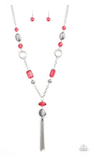 Load image into Gallery viewer, Paparazzi 💜 &quot;Ever Enchanting&quot; -- Red/Silver Necklace
