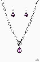 Cargar imagen en el visor de la galería, Paparazzi 💜 &quot;So Sorority&quot; -- Purple/Gunmetal Necklace
