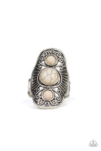 Load image into Gallery viewer, Paparazzi 💜 &quot;Stone Oracle&quot; -- White Ring
