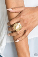 Load image into Gallery viewer, Paparazzi 💜 &quot;Garden Garland&quot; -- Gold/Moonstone Ring
