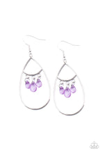 Load image into Gallery viewer, Paparazzi 💜 &quot;Shimmer Advisory&quot; -- Silver/Purple Earrings
