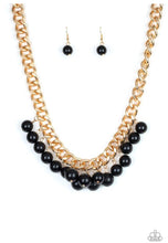 Load image into Gallery viewer, Paparazzi 💜 &quot;Get Off My Runway&quot; -- Black/Gold Necklace
