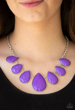 Cargar imagen en el visor de la galería, Paparazzi 💜 &quot;Drop Zone&quot; -- Purple Necklace
