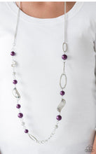 Load image into Gallery viewer, Paparazzi 💜 &quot;All About Me&quot; -- Purple/Silver Necklace
