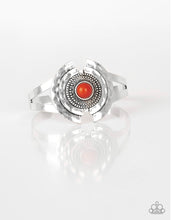 Load image into Gallery viewer, Paparazzi 💜 &quot;Incredibly Indie&quot; -- Orange/Silver Cuff Bracelet
