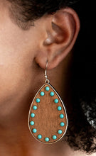 Load image into Gallery viewer, Paparazzi 💜 Rustic Refuge - Blue  Earrings
