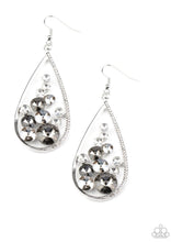 Load image into Gallery viewer, Paparazzi 💜 &quot;Tempest Twinkle&quot; -- Silver Rhinestone Earrings
